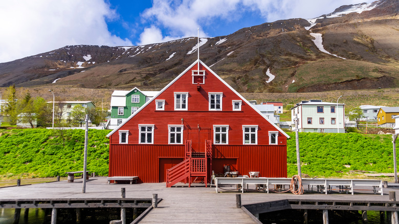 Red wooden house, Siglufjörður, Iceland