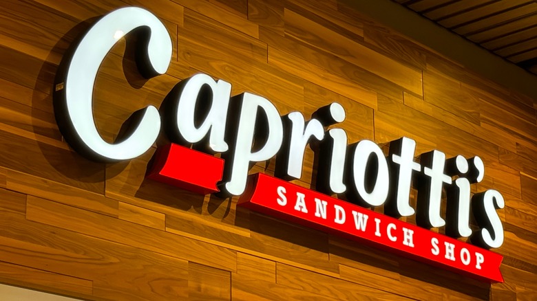 Capriotti's Sandwich Shop sign