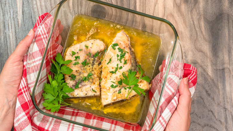 marinated swordfish