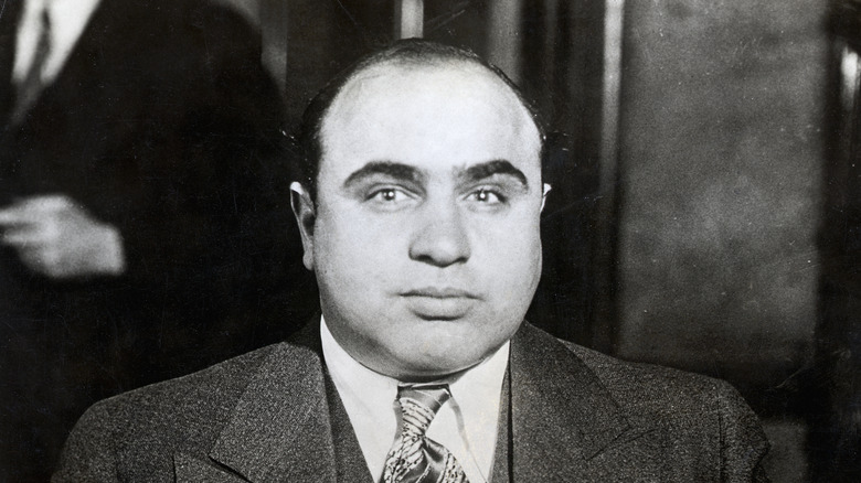 black and white photo of Al Capone