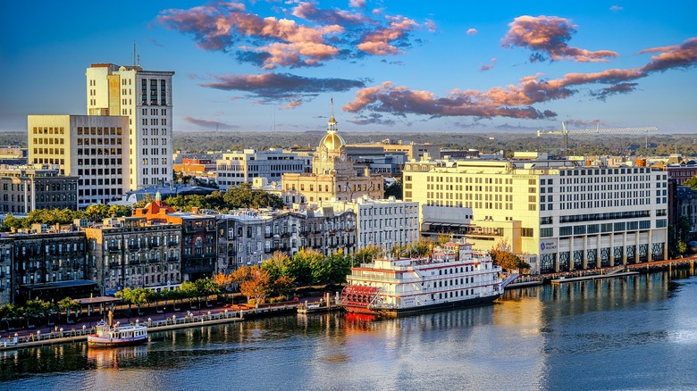 Savannah Georgia riverfront