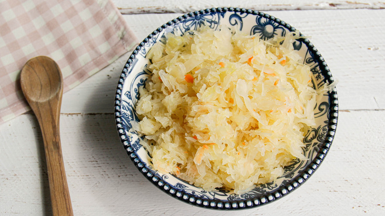 sauerkraut in bowl