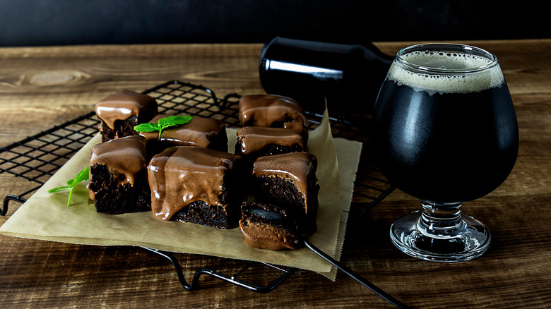 stout beer and chocolate desserts