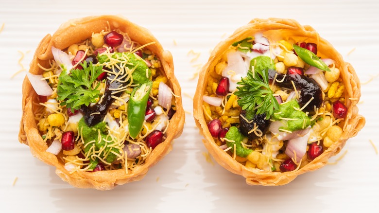cheese cups with pomegranate