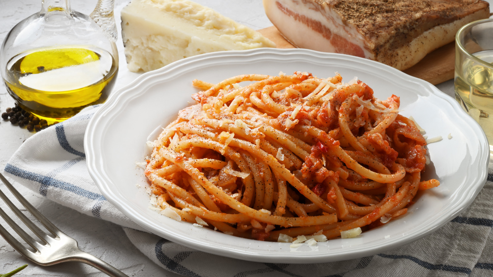 The Ingredient Mistake That Complicates Pasta all'Amatriciana