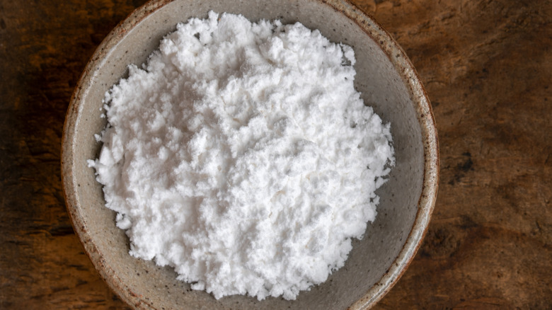 Cream of tartar in a ceramic bowl