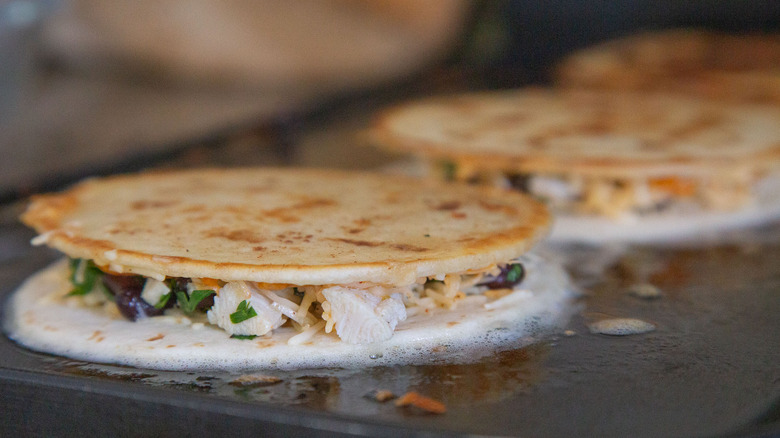 crispy chicken quesadillas