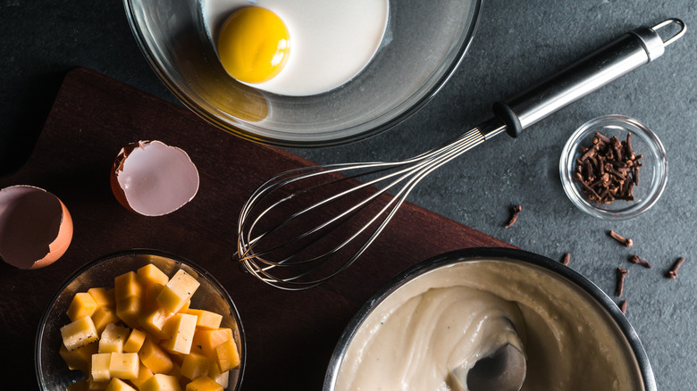 Elements of mornay sauce