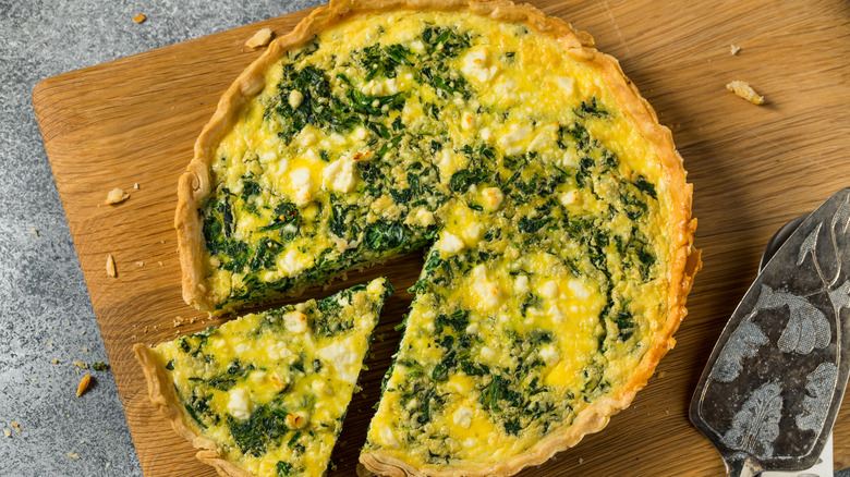 Spinach quiche