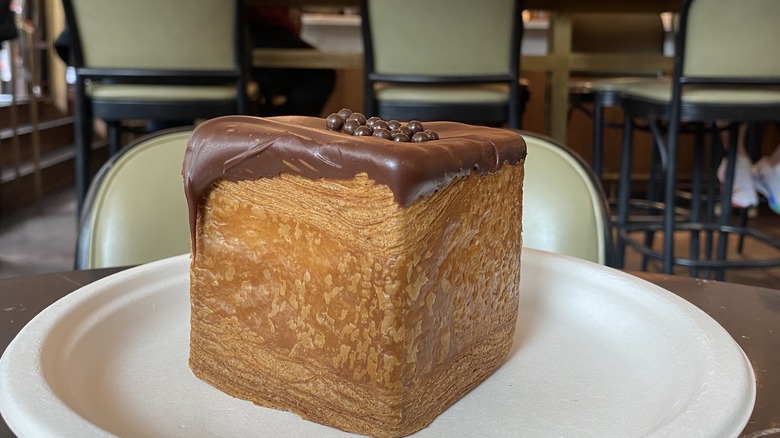 one giant chocolate le cube