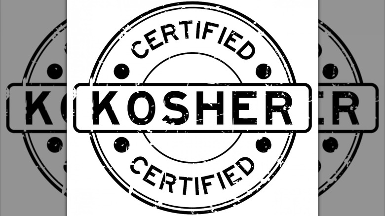 Kosher certification stamp