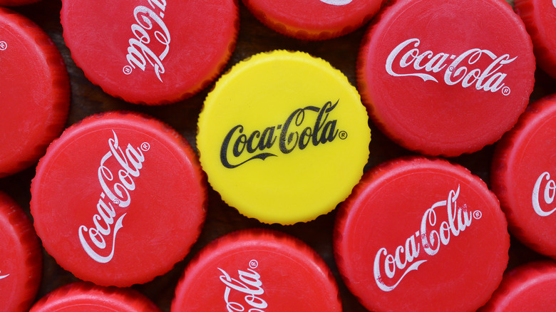 Yellow Kosher for Passover Coke Cap