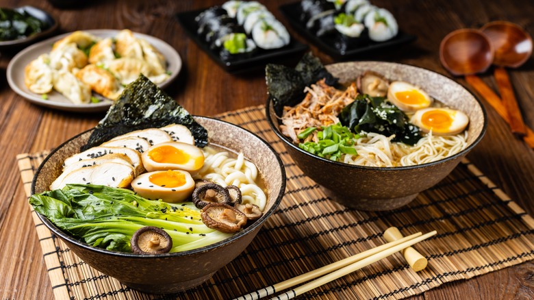 bowls of ramen