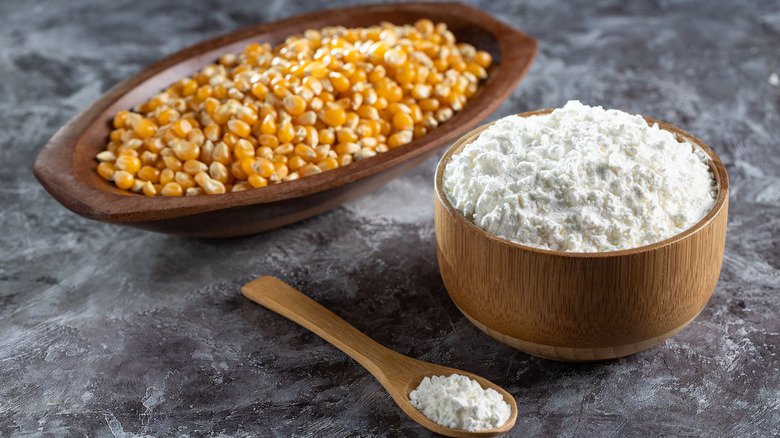 cornstarch and corn kernels