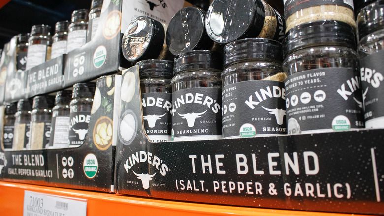 Kinder's The Blend seasoning stock on Costo's shelf