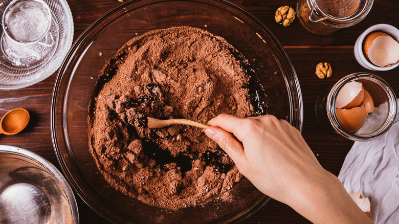 bowl of brownie batter