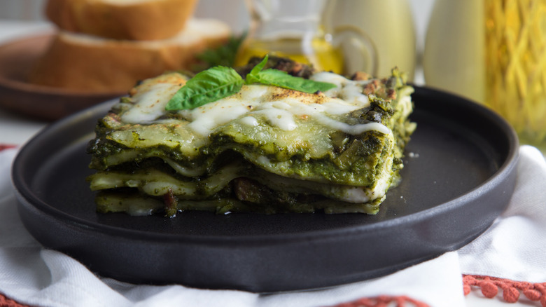 pesto lasagna