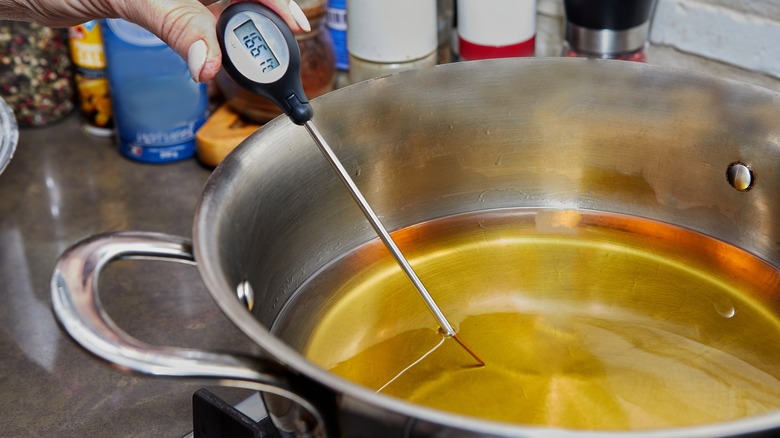 measuring hot oil temperature