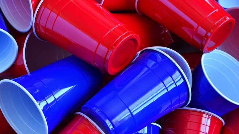 Red and blue Solo cups