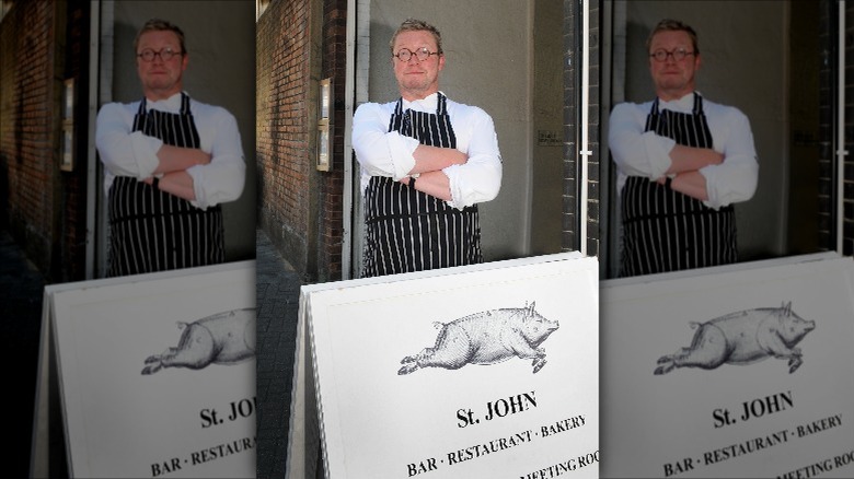 Fergus Henderson poses outside St. John