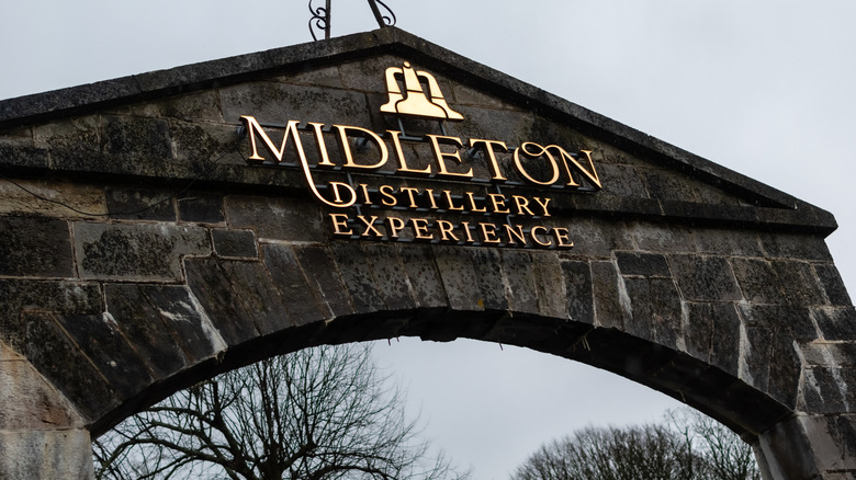Sign over the entry to Midleton