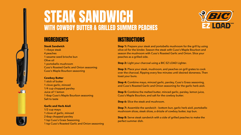 Steak sandwich recipe instructions