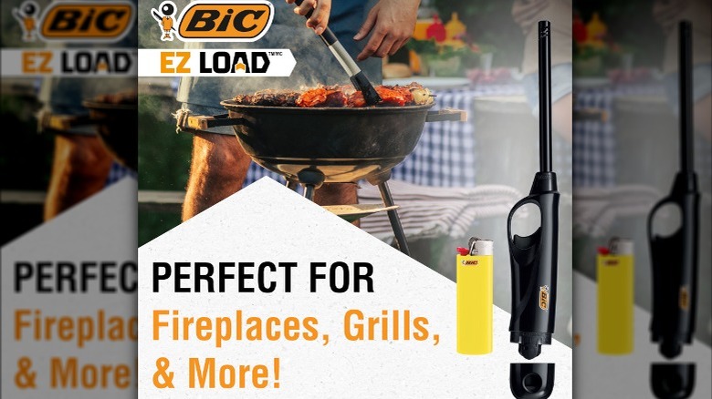 BIC EZ LOAD LIGHTER and grill