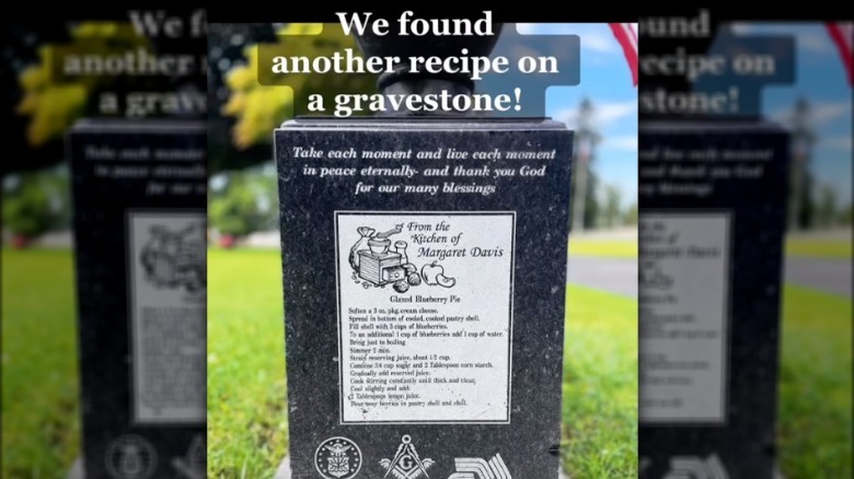 Pic of a grave recipe from Rosie Grant Instagram