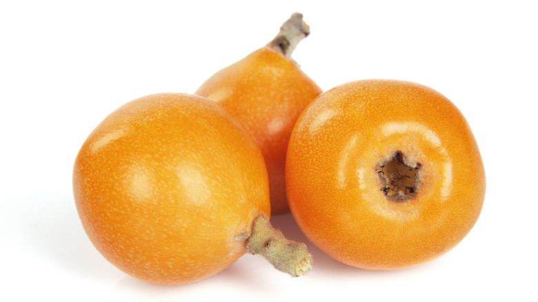 A box of loquats on a table