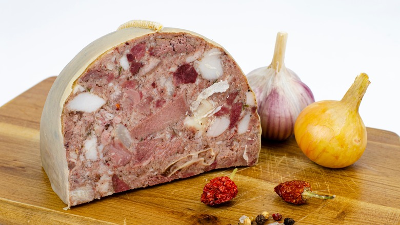 head cheese with onions