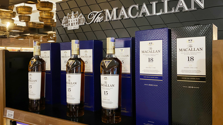 Range of Macallan single malts