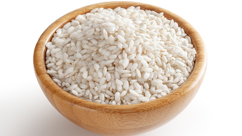 uncooked arborio rice