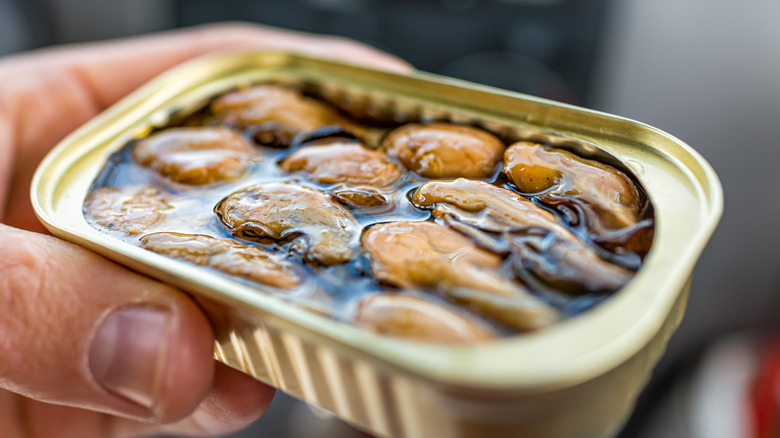 canned smoked oysters