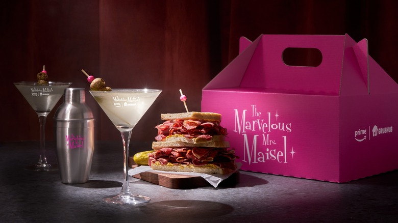 Maisel Tov Martini pastrami sandwich