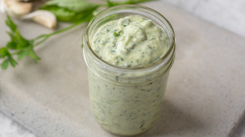 homemade green goddess dressing