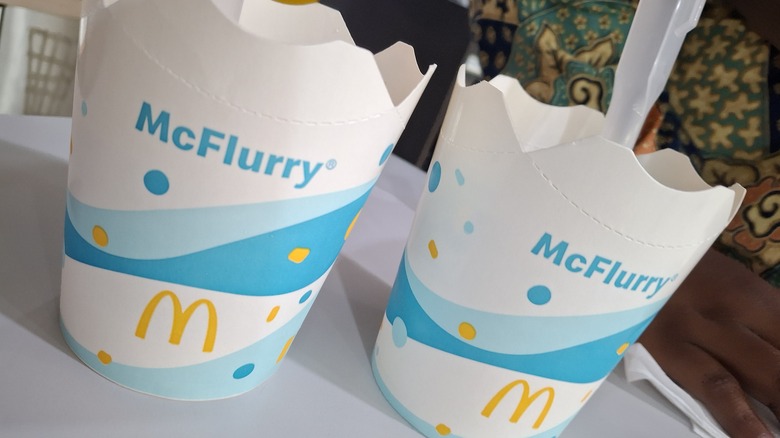 Two McFlurrys pictured next to each other.