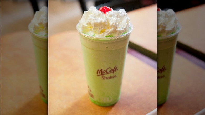 McDonald's milkshake