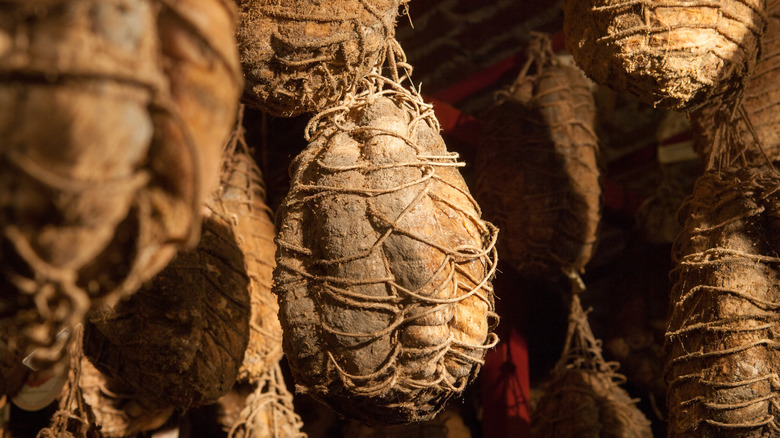 Hanging culatello