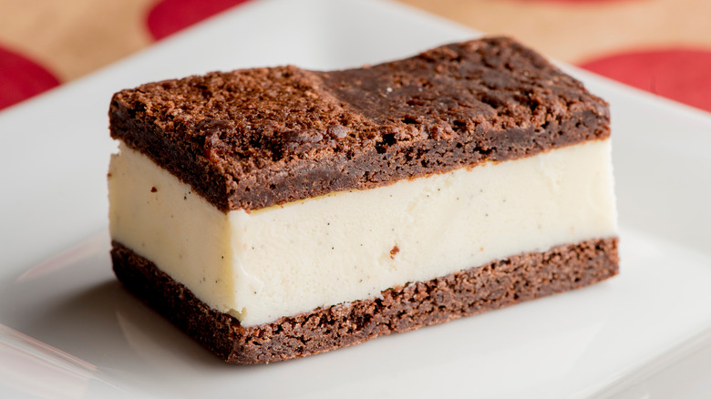 fresh homemade ice cream sandwich