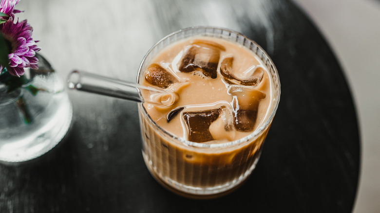 Homemade iced latte