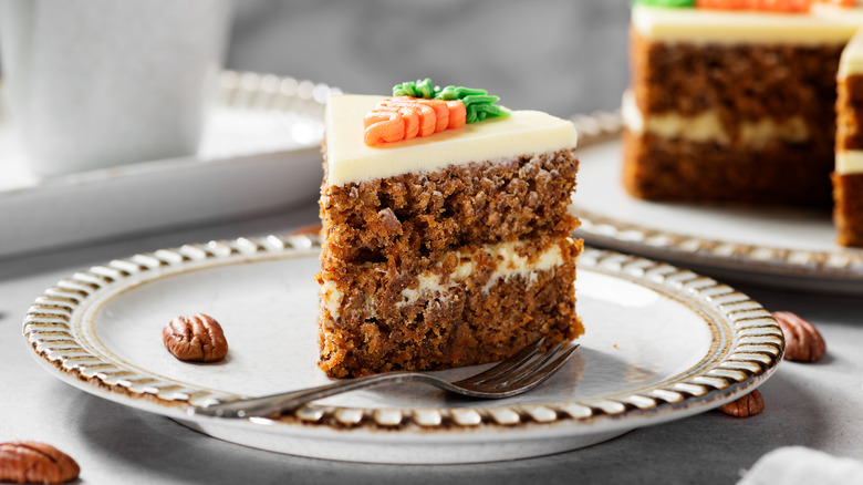 slice of carrot cake