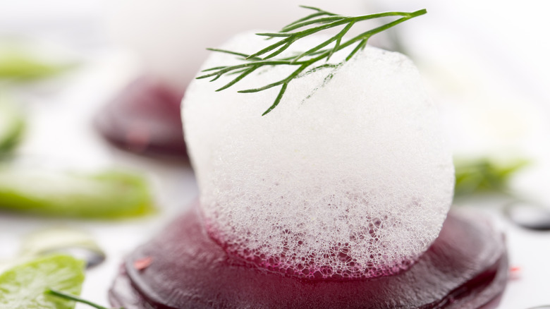 foam on top of beets