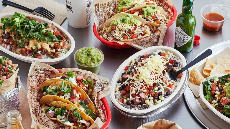 Chipotle food items