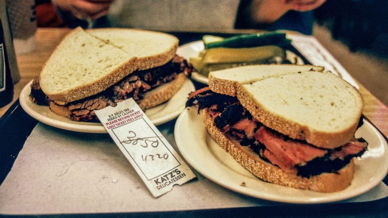 pastrami sandwich at Katz's