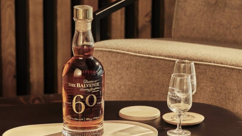 The Balvenie 60 with glasses
