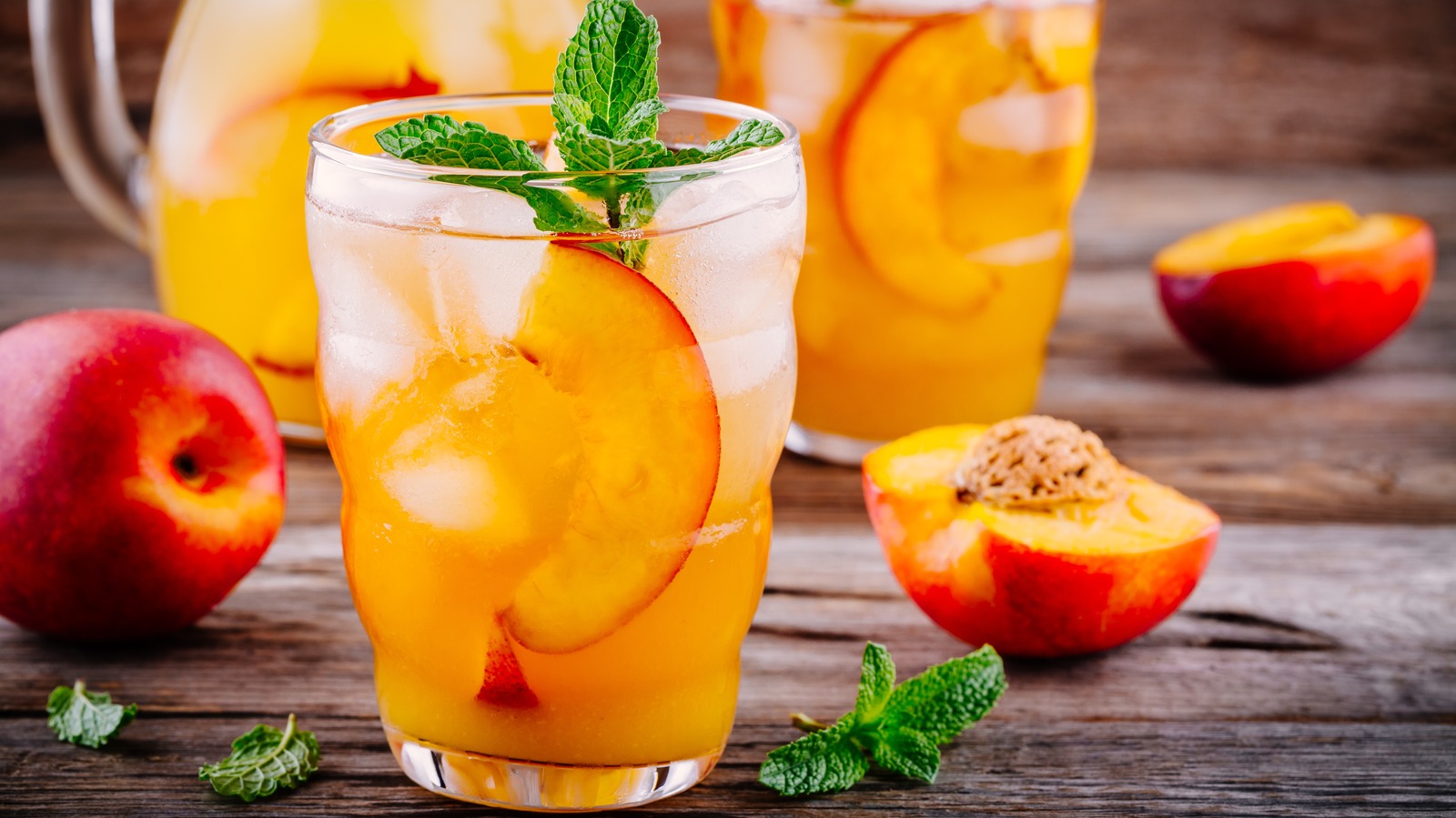 Refreshing 3 ingredient Peach Iced Tea recipe - Lifestyle of a Foodie