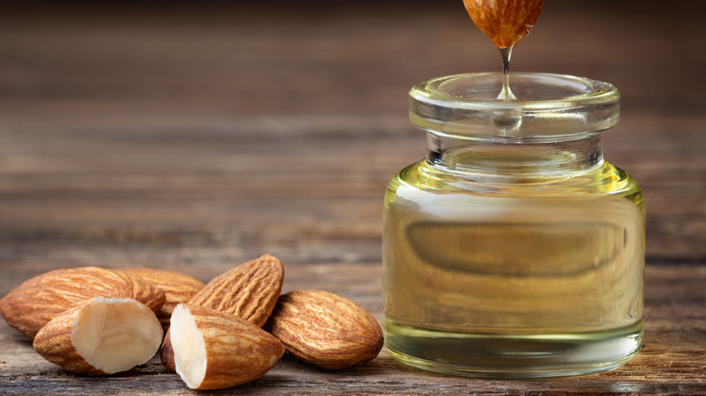 Jar of almond extract