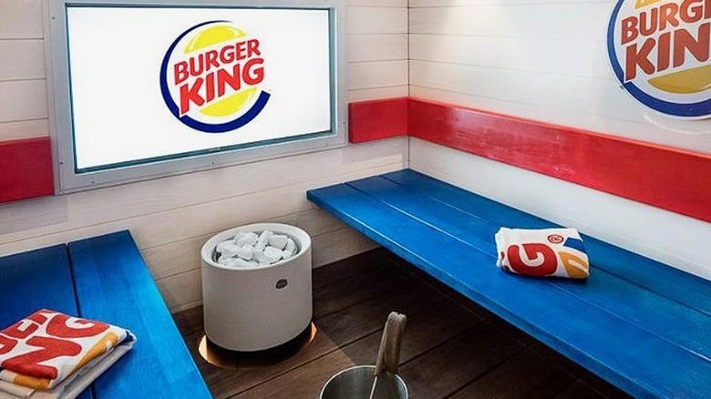 The Burger King sauna