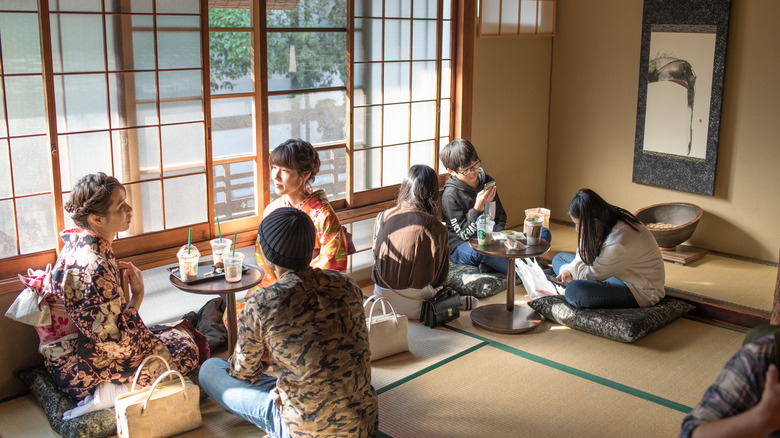 Inside the Kyoto Starbucks