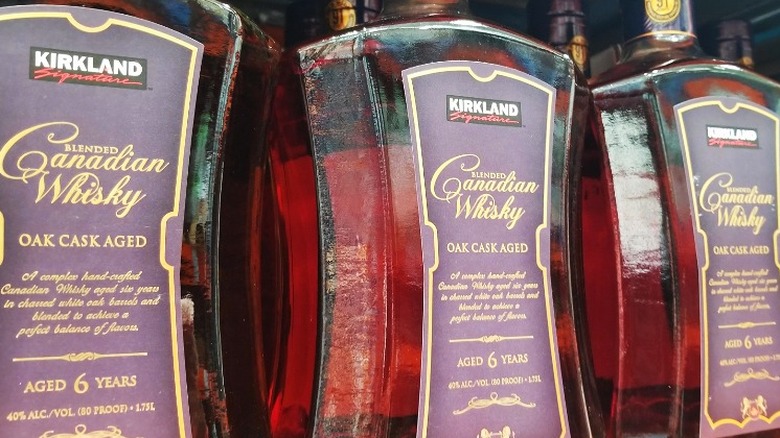 Bottles of Kirkland Canadian Whisky